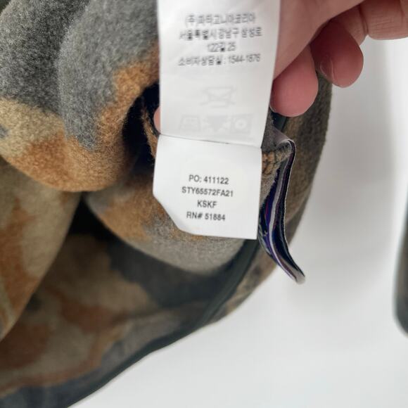 Patagonia Kids Lightweight Synchilla Snap-T Pullover Green Camo Size Large EUC - Picture 5 of 9